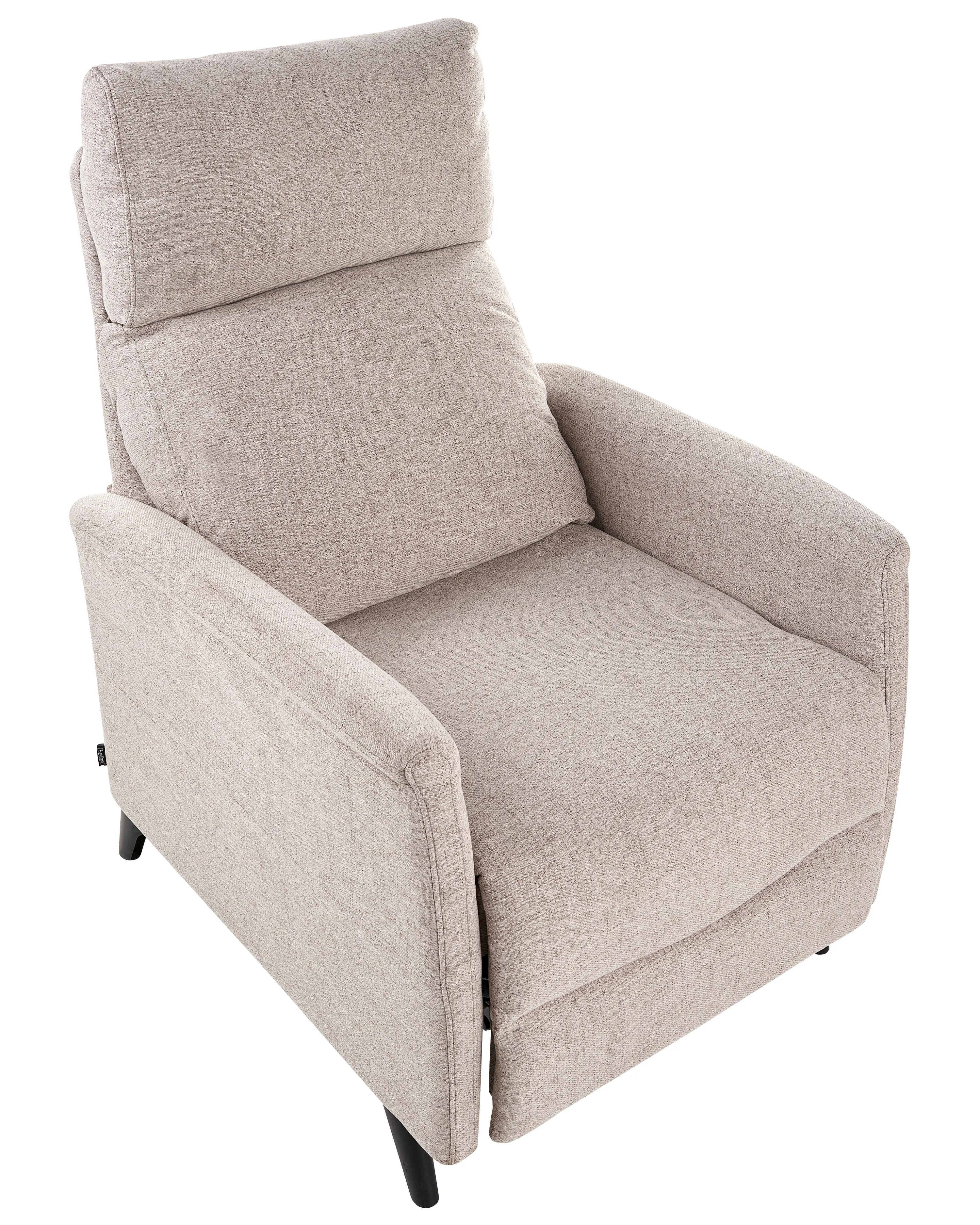 Relaxfauteuil SELVIK inclusief voetensteun Stof Taupe