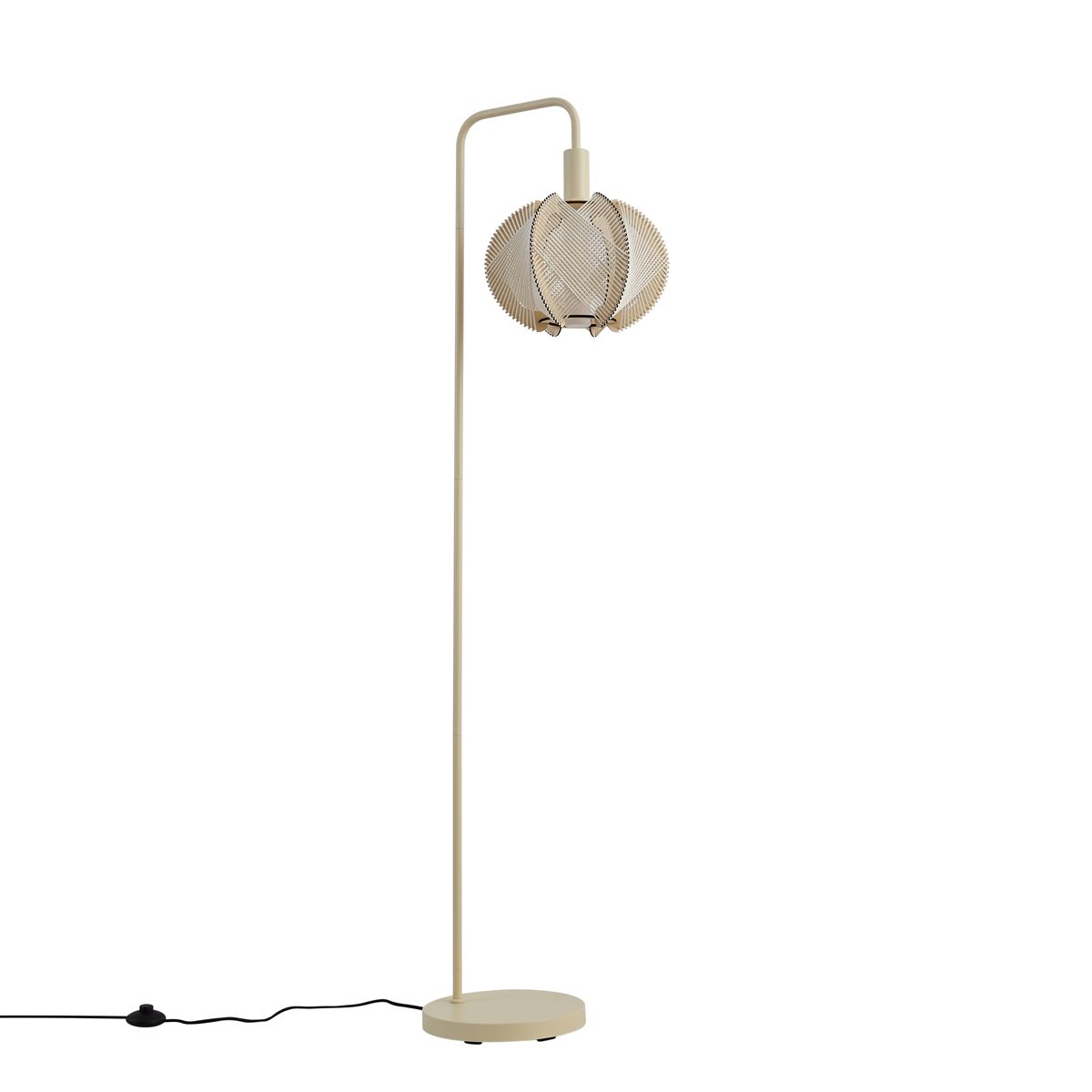 Japandi vloerlamp beige met kap - Gertie