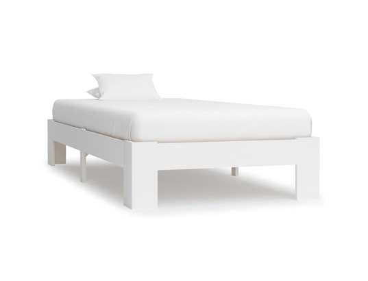 VIDAXL - Sommier  90 x 200 Cadre de lit blanc bois de pin massif 90 x 200 cm