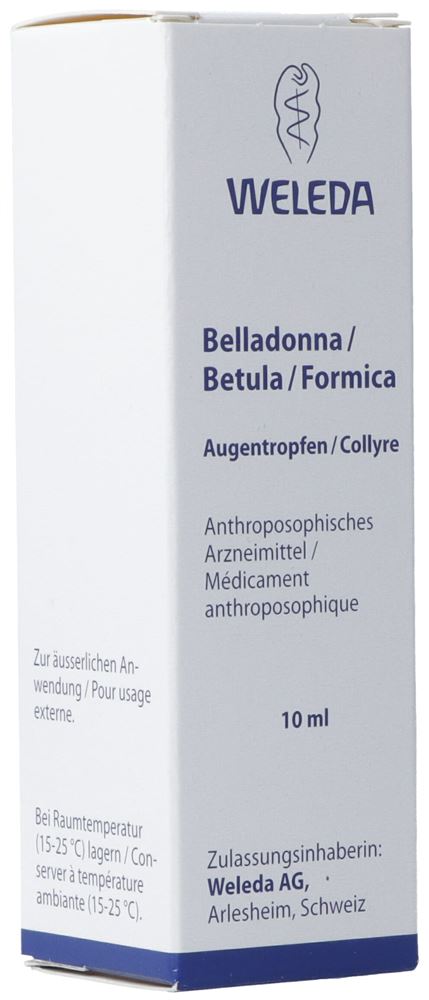 Weleda Belladonna/Betula/Formica Gtt Opht Fl 10 ml