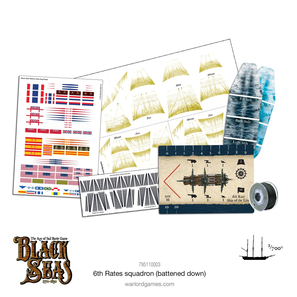 Black Seas : 6th Rates Squadron (Battened Down)