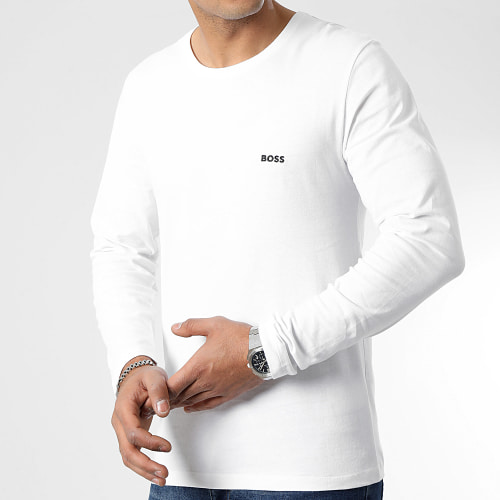 Lot De 6 Tee Shirts Manches Longues RN 50492321 Noir Blanc Bleu Marine
