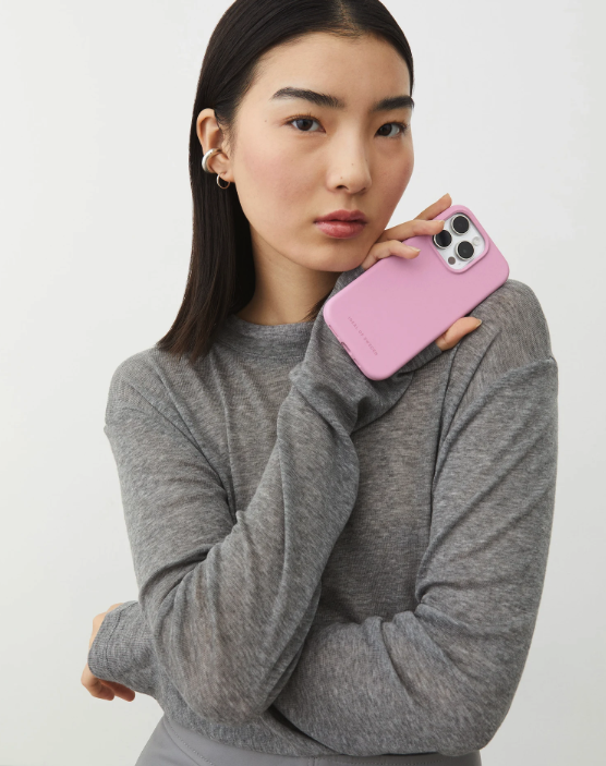 iPhone 17 Pro MagSafe Silikon Hülle Case Recycled (IDSICMS-I2561P-498) - Bubblegum Pink