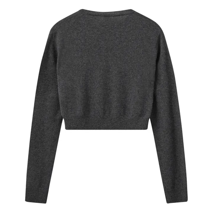 The Garment Cardigan Piemonte Crop Cachemire | Gris anthracite