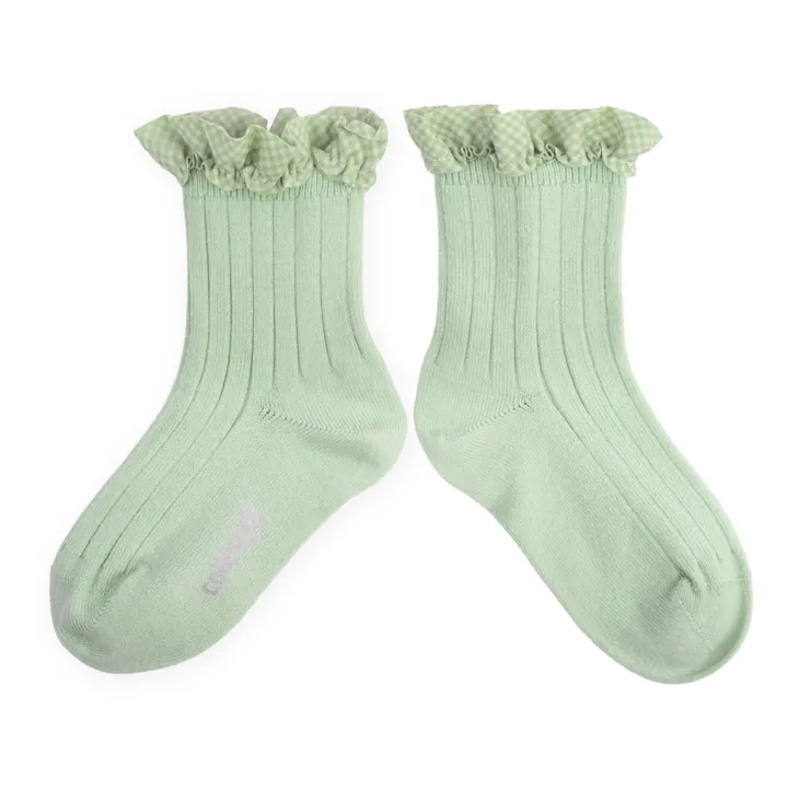 Collégien Chaussettes Brigitte | Vert amande