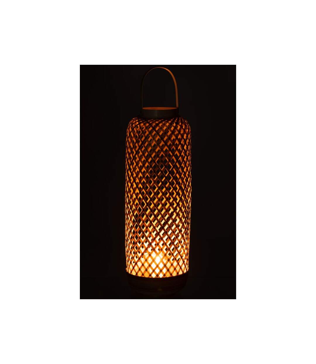 Paris Prix - Lanterne Déco En Bambou evi 60cm Naturel