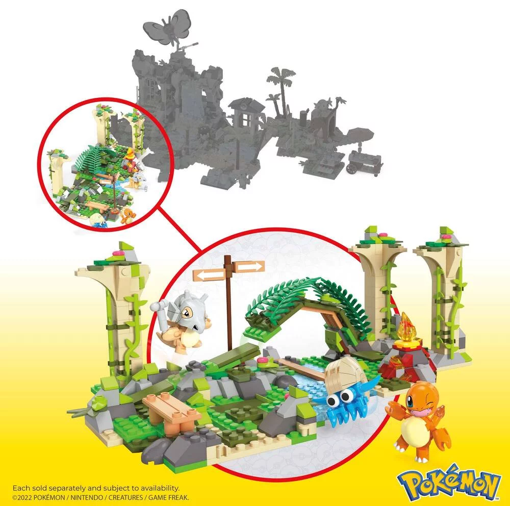 MEGA-POKÉMON-LES RUINES OUBLIÉES, COFFRET DE CONSTRUCTION 464 PIÈCES