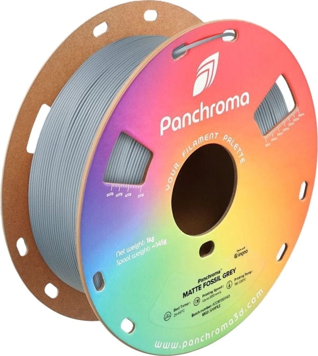 Polymaker  Panchroma™ PLA Matte Fossil Grey, 1,75 mm / 1000 g    Matte Eleganz in Fossil Grey