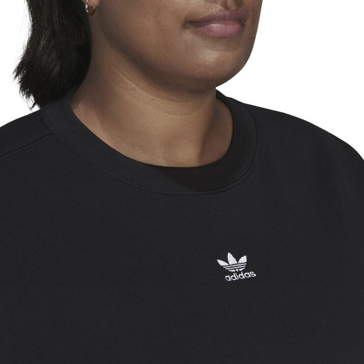 adidas essential crew sweatshirt (plus size) Black