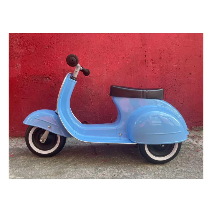 Ambosstoys Porteur Scooter en métal | Bleu Clair