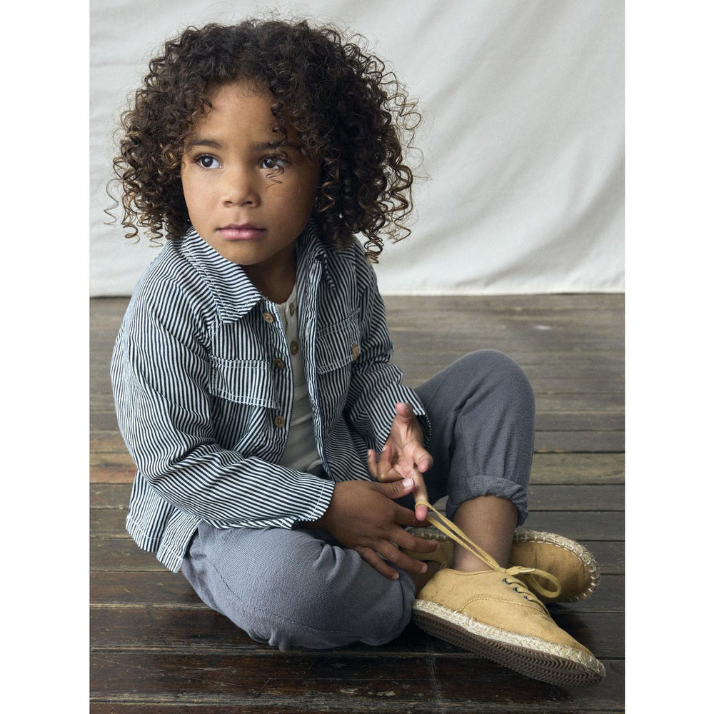 Køb Lil'Atelier Dark Blue Denim White Nmmkasper Ls Loose Twi Skjorte 4021-Cm Lil