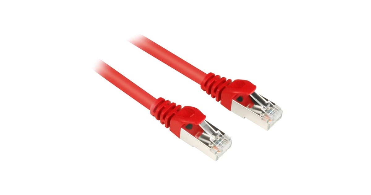 SharkoonPatchkabel SFTP, RJ-45 met Cat.6  (Rood, 10 meter)