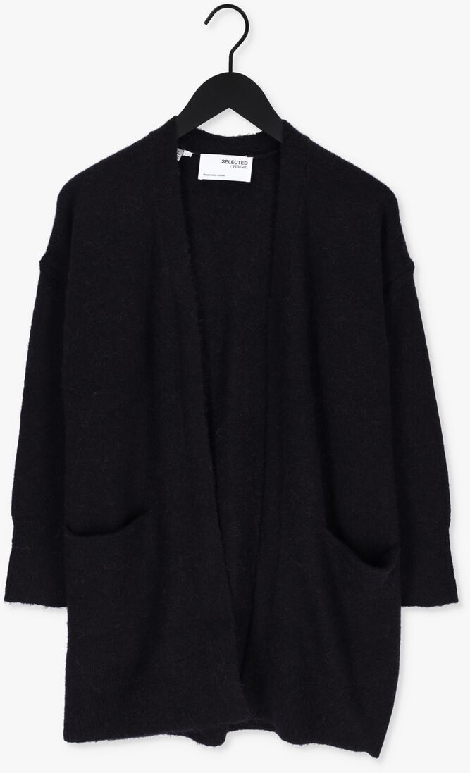 SELECTED FEMME zwarte selected femme vest lulu new ls knit long cardigan b
