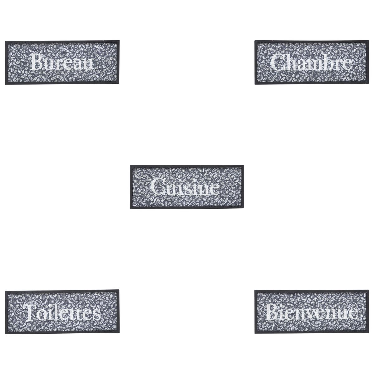PLAQUE PORTE LUMIERE D HIVER D.25X10CM