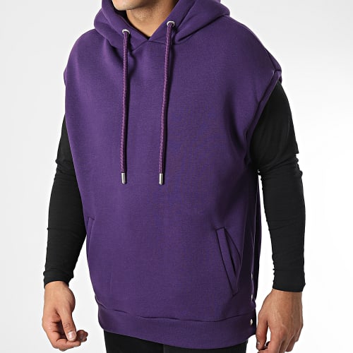 Sweat Capuche Sans Manches KL-2100 Violet