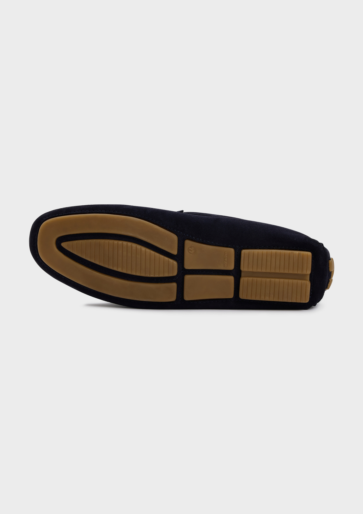 Mocassins en cuir nubuck bleu marine