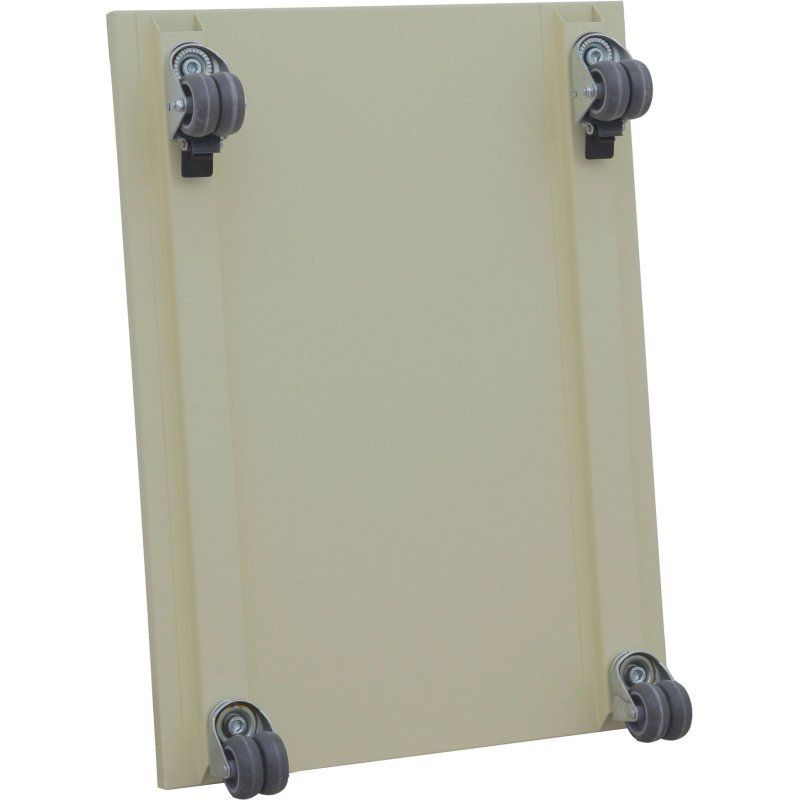 Pack classeur pour dossiers suspendus Pro C. en métal- monobloc  2 tiroirs + socle à roulettes beige