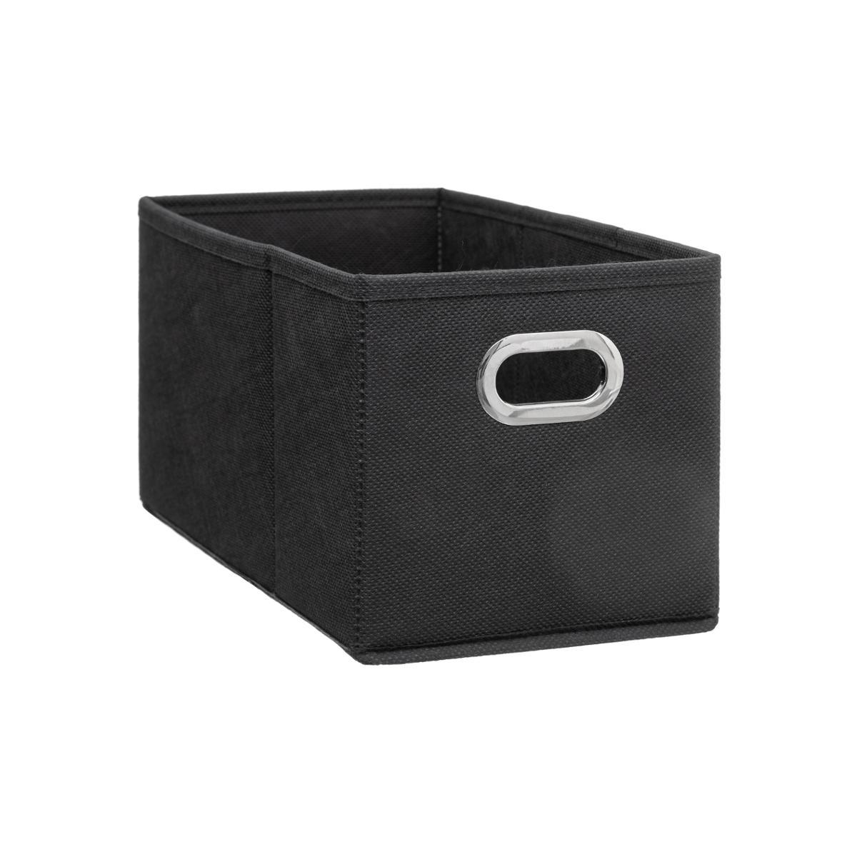 BOITE DE RANGEMENT 15X31CM GRIS ANTHRACITE