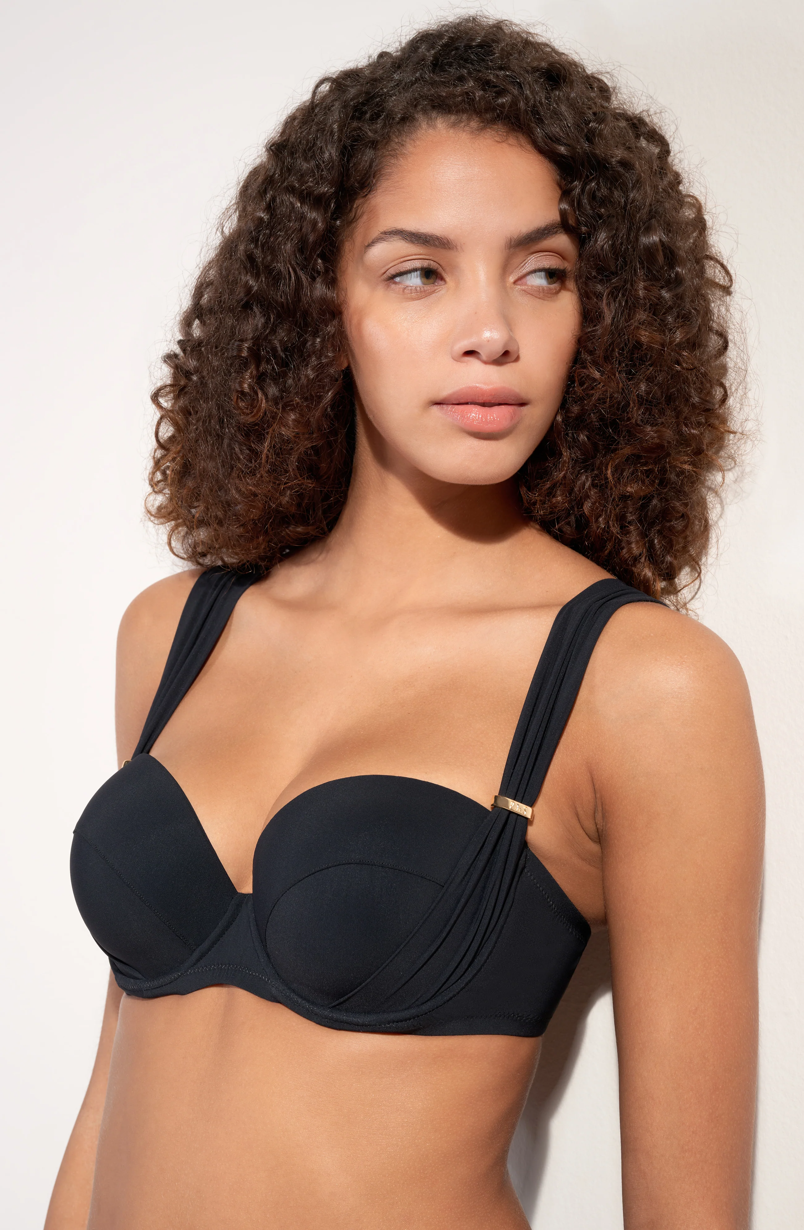 lisia Haut de maillot balconnet à armatures noir Noir