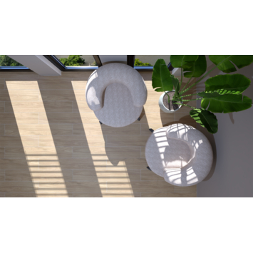Vloertegel Woodville houtlook 119,5 cm x 22,5 cm keramiek bruin 1,61 m²