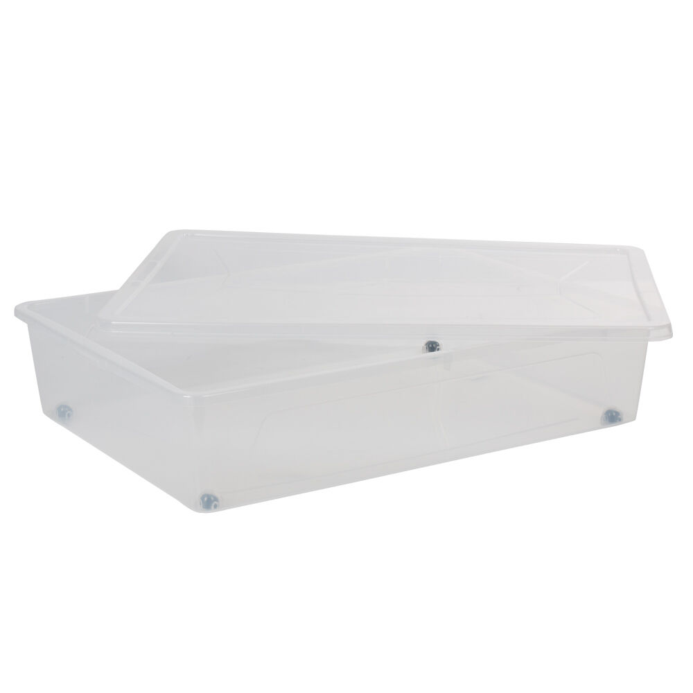 Boîte de rangement transparente 55 L
