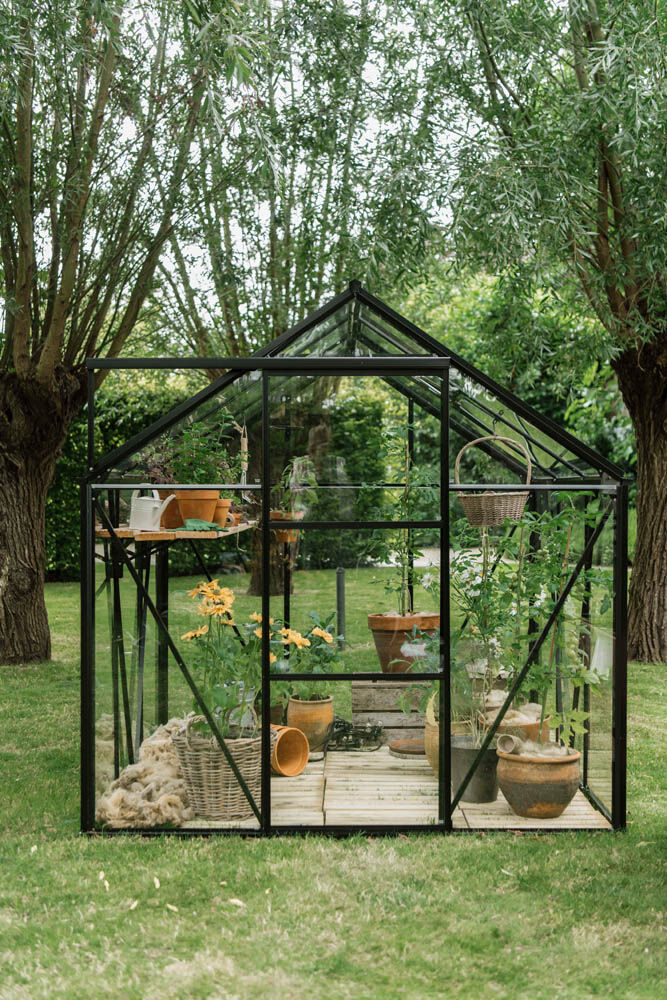 Royal Well Kate IV Full Options - Tuinkas - zwart - 217x192x375 cm - Veiligheidsglas