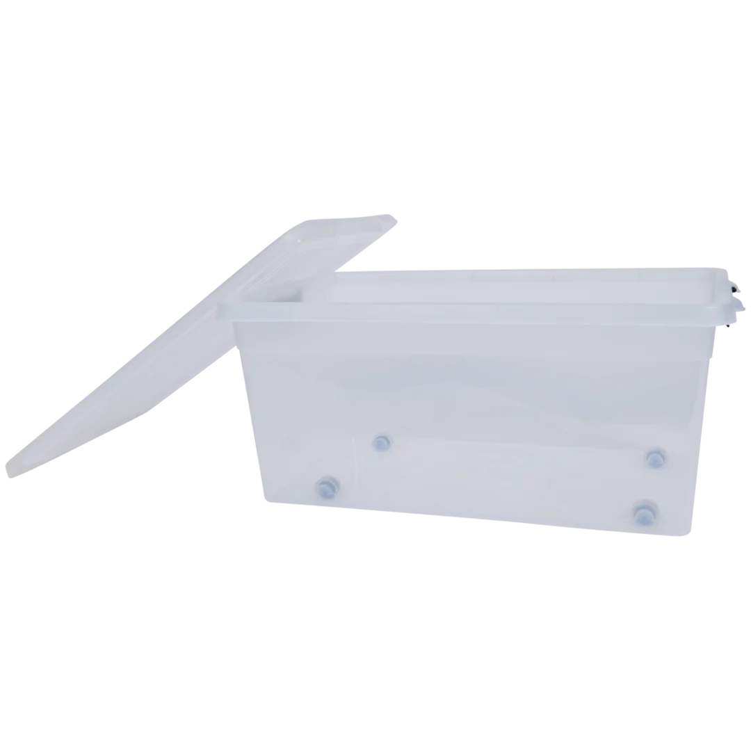 Boîte de rangement avec couvercle à clips Plast1