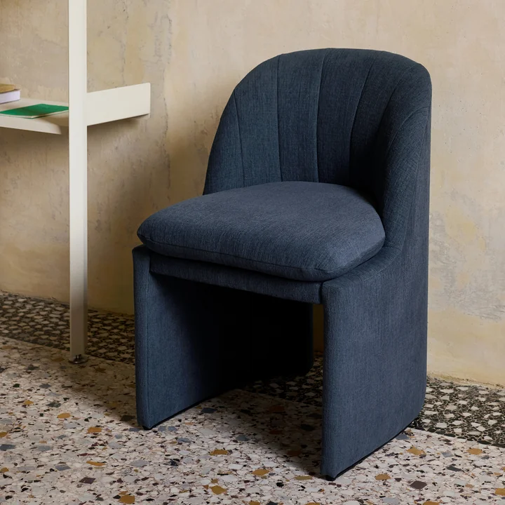 &Tradition - Loafer SC106 Dining Chair, grau (Stoff Kvadrat Cifrado 0771)