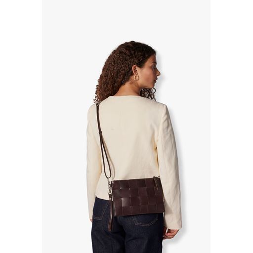 Adax Lena Clutch, Dark Brown
