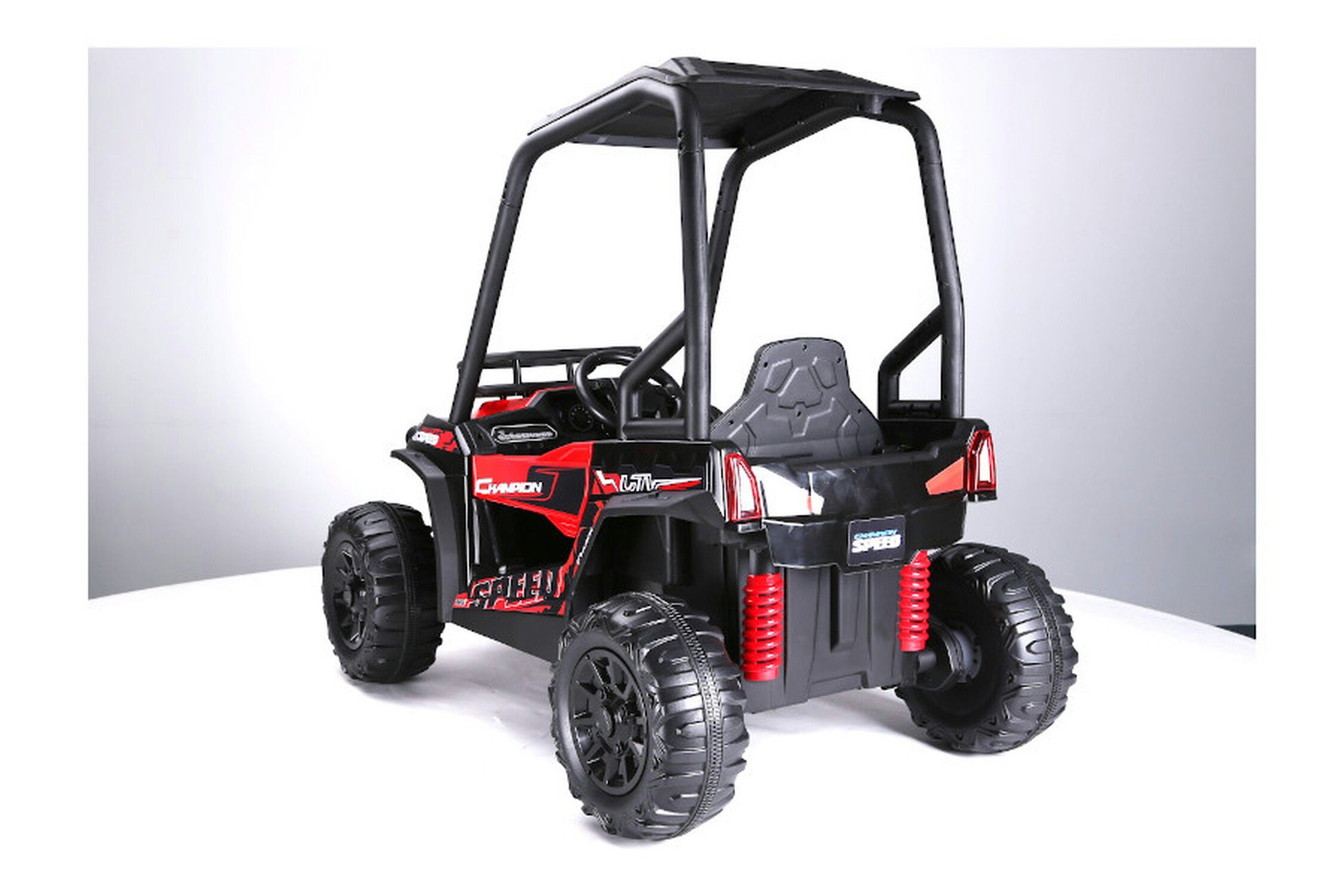 Carrinho elétrico infantil TPFLiving Buggy 370 - motor: 2 x 120W - bateria: 2 x 12 Volts/10Ah, capacidade de carga 40 kg, carrinho elétrico infantil com assento em couro e cinto de segurança.