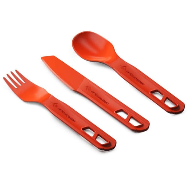 Couvert randonnée SEA TO SUMMIT PASSAGE CUTLERY SET 3PC ORANGE
