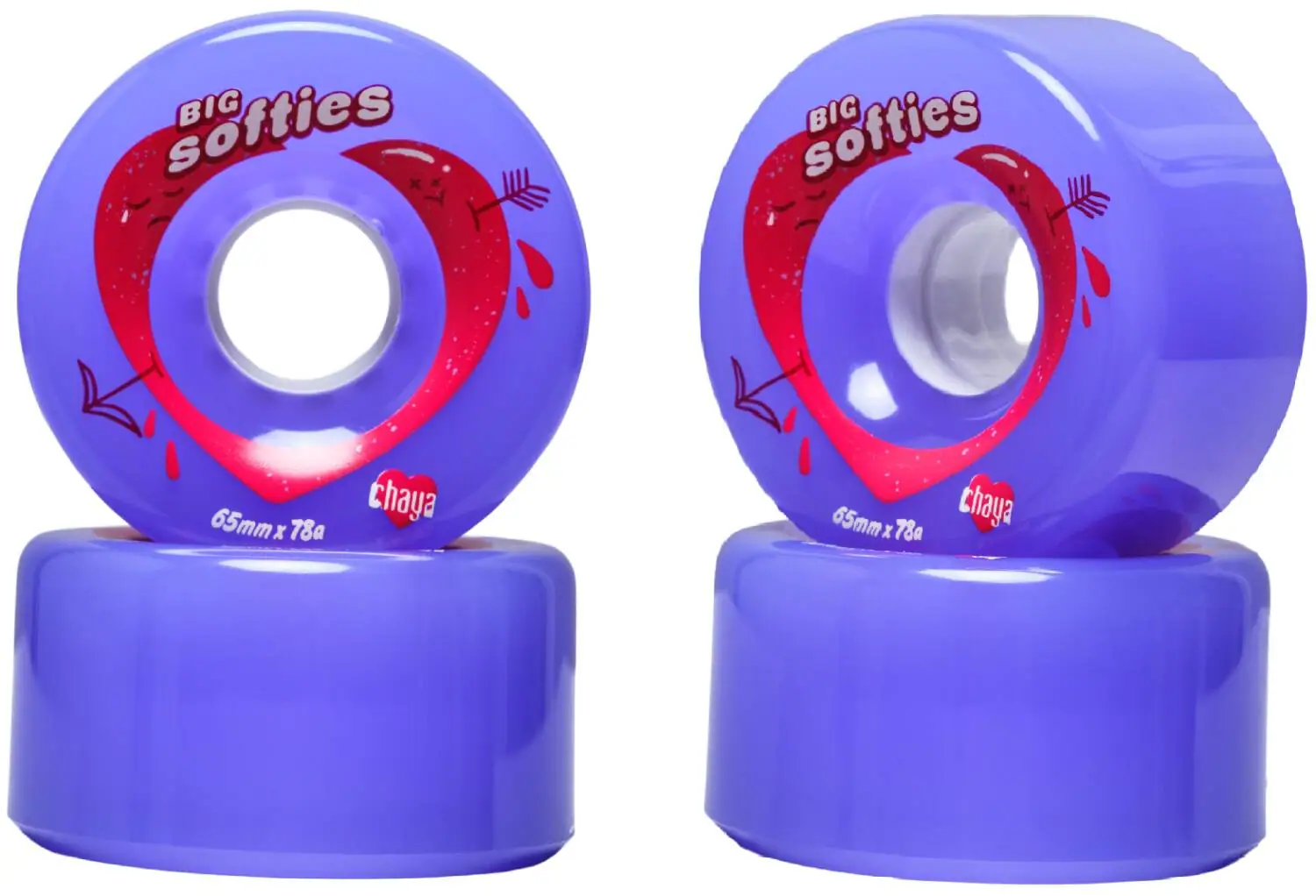 Chaya Big Softies Rulleskøjte Hjul Side By Side 4-Pak