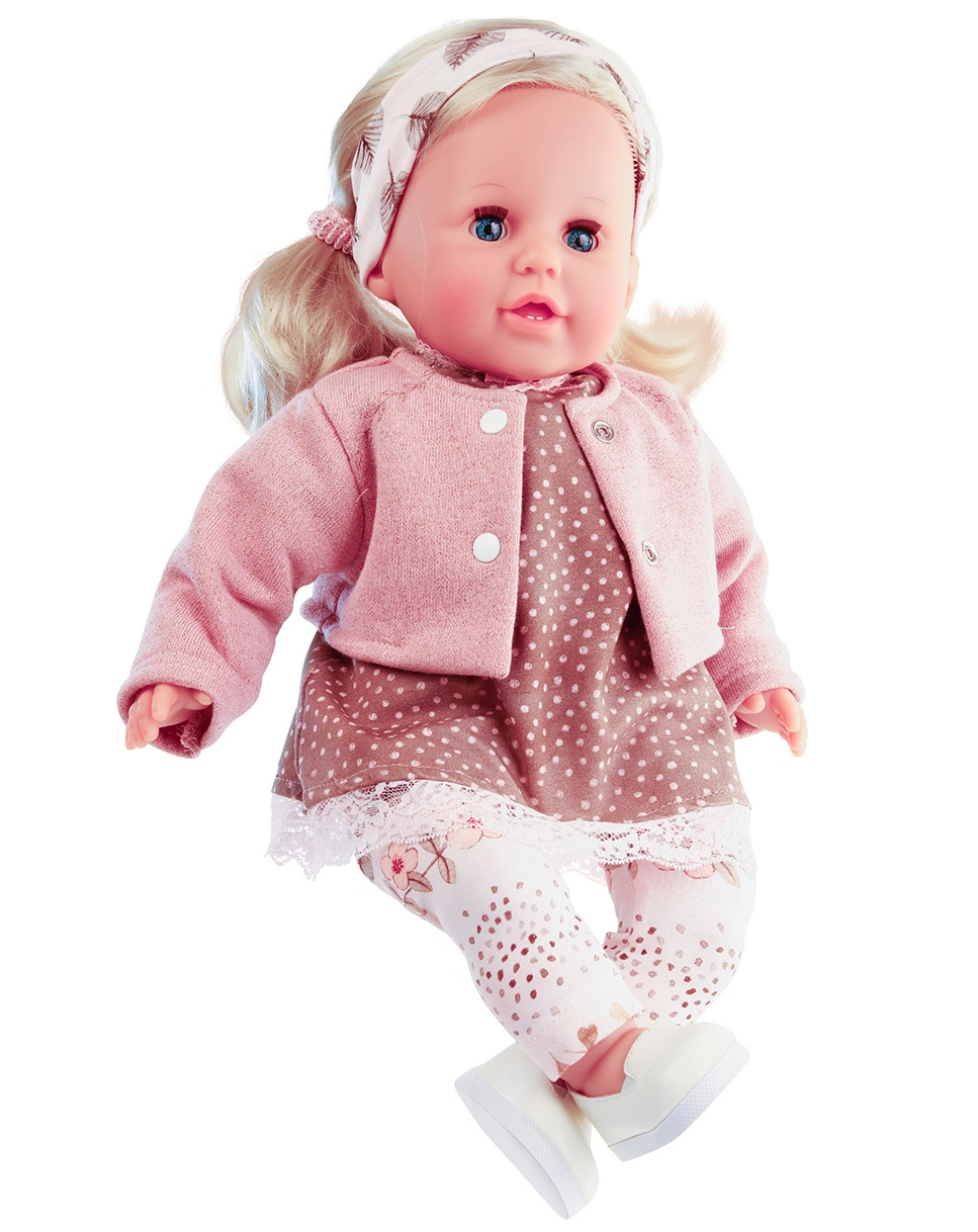 Puppe SUSI - HERBST (45cm) mit blonden Haaren/blau