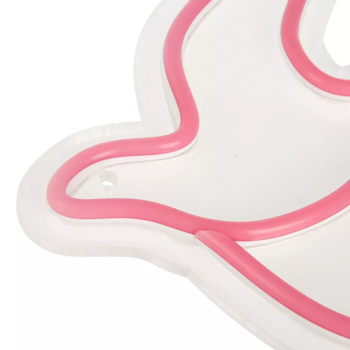 Enseigne lumineuse néon (H24,5 cm) Hirondelle Rose