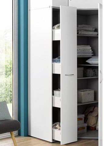 Wimex - Apothekerskast - Wit - Houtmateriaal - 54x30x185 cm