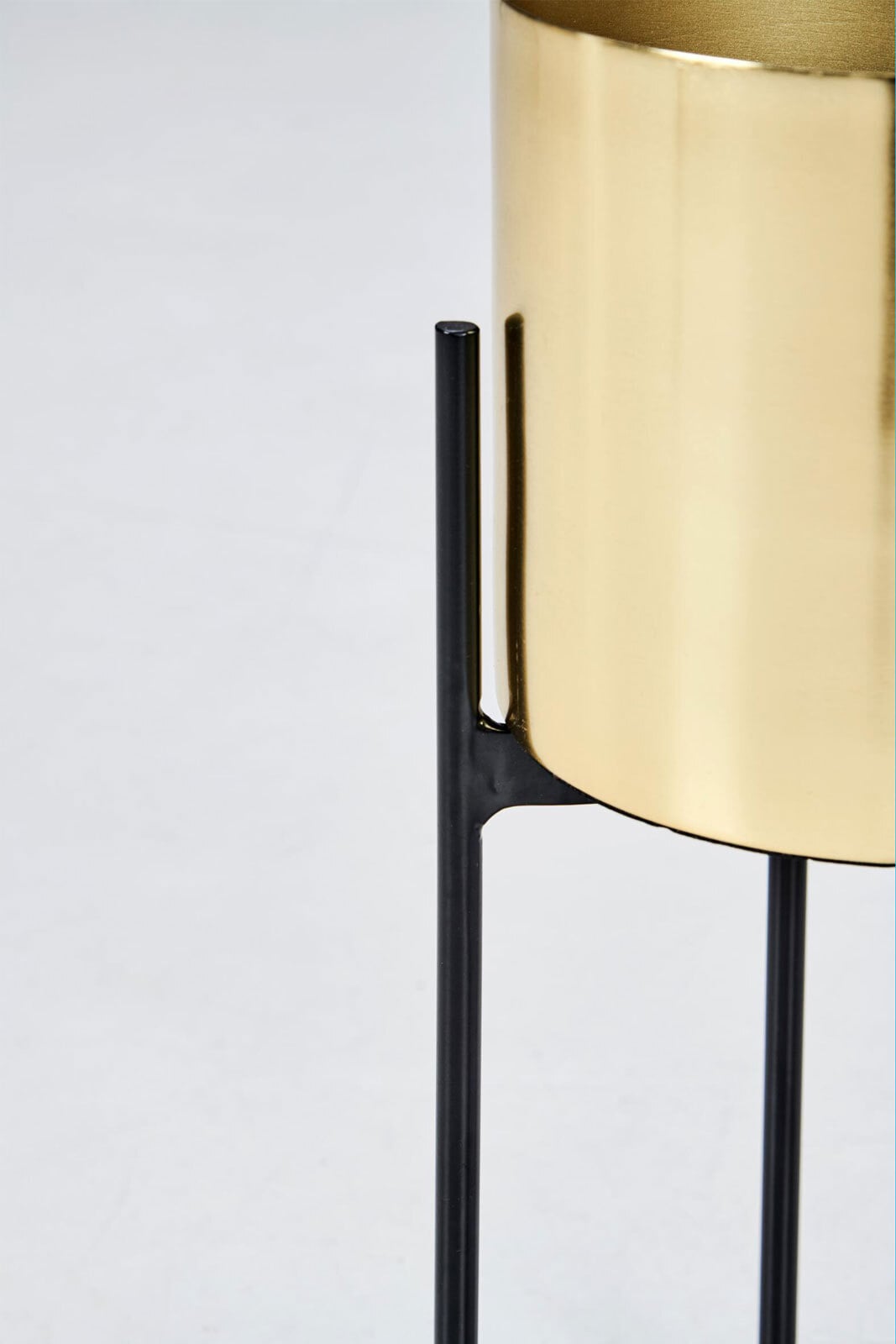 Blumenständer SAVAGDA 2-teilig gold schwarz
