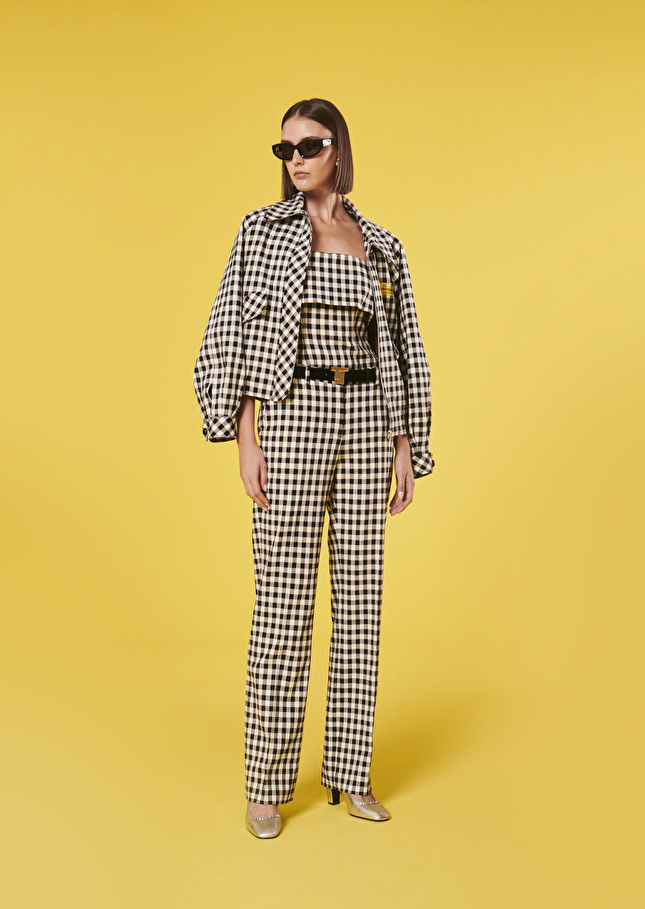 Pantalon Peternoir en vichy