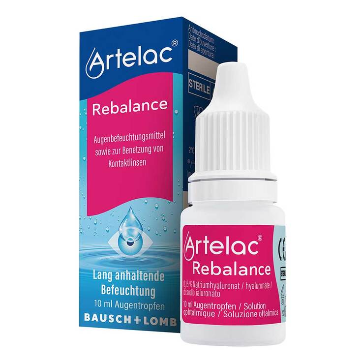 Artelac® Rebalance Augentropfen für gereizte trockene Augen, 10 ml
