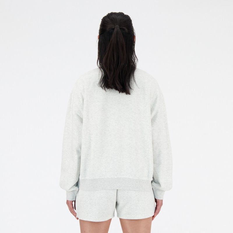 Sweatshirt Logo Essentials French Terry Small Crew, ash heather