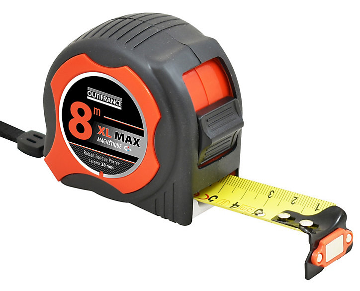Mètre ruban XL 28 mmx 8 m