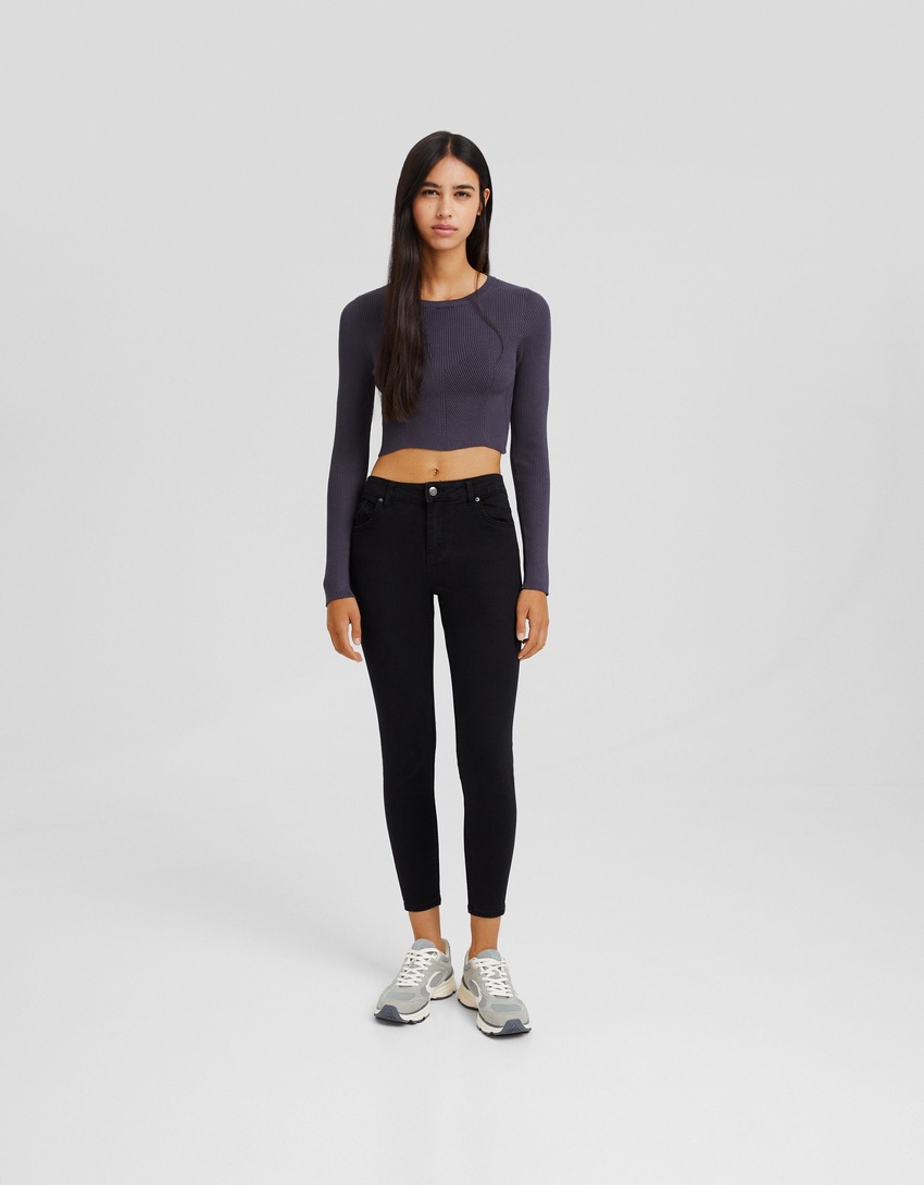 calça jeans skinny push-up