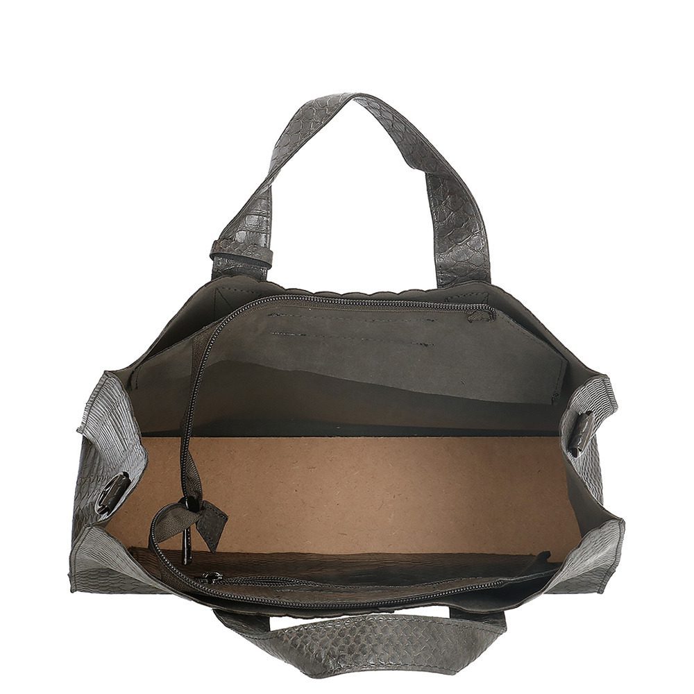 Charm London Covent Garden Hand/ Schoudertas M Snake Grey