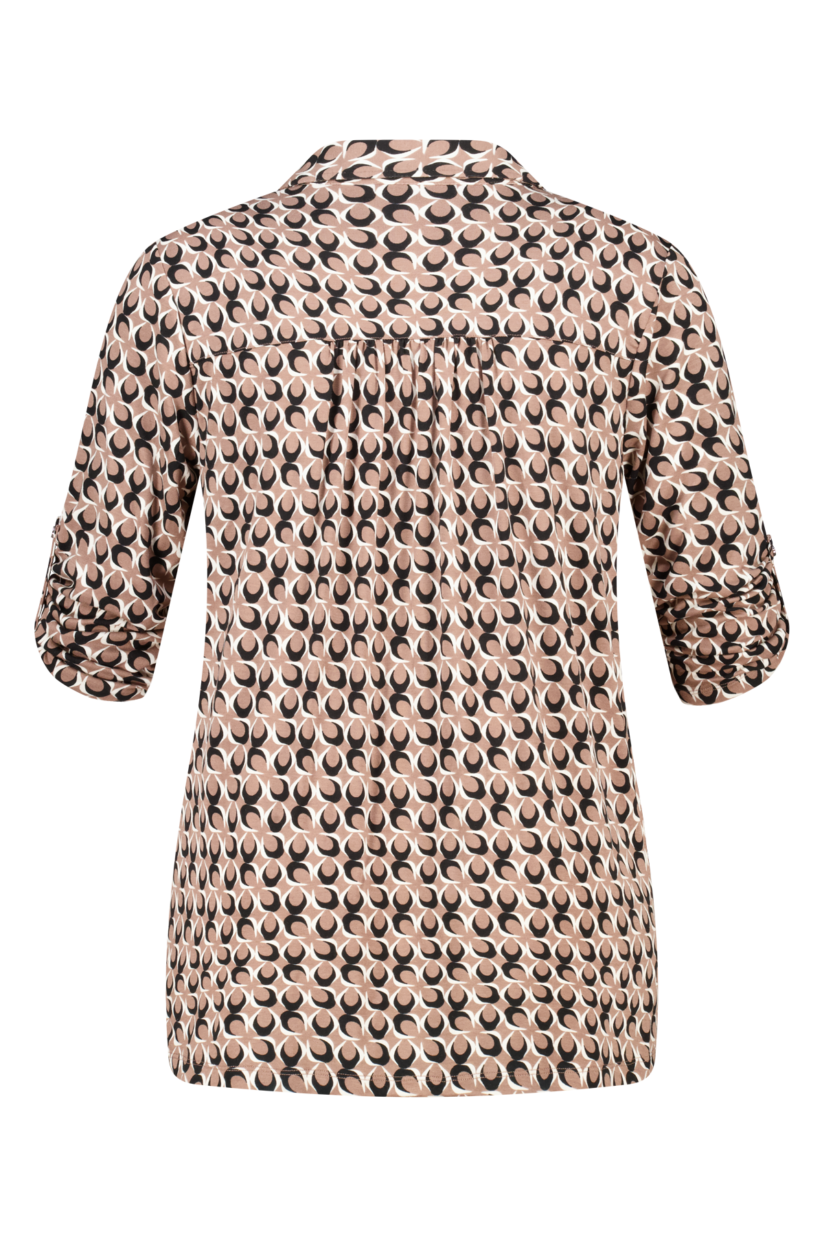 Jersey top met print Multi brown