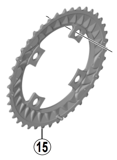 Shimano 40T klinge til FC-M7000-3