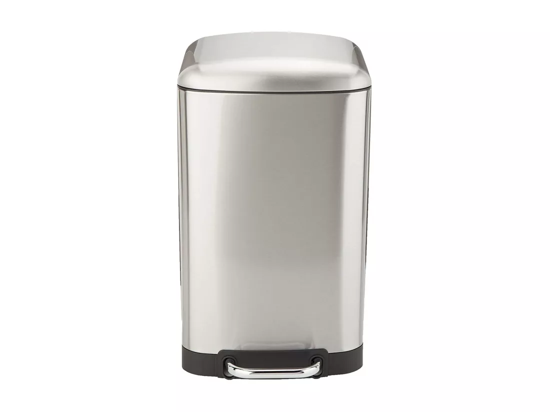 Poubelle de cuisine à pédale GREENWICH Argent Acier inoxydable 30 L