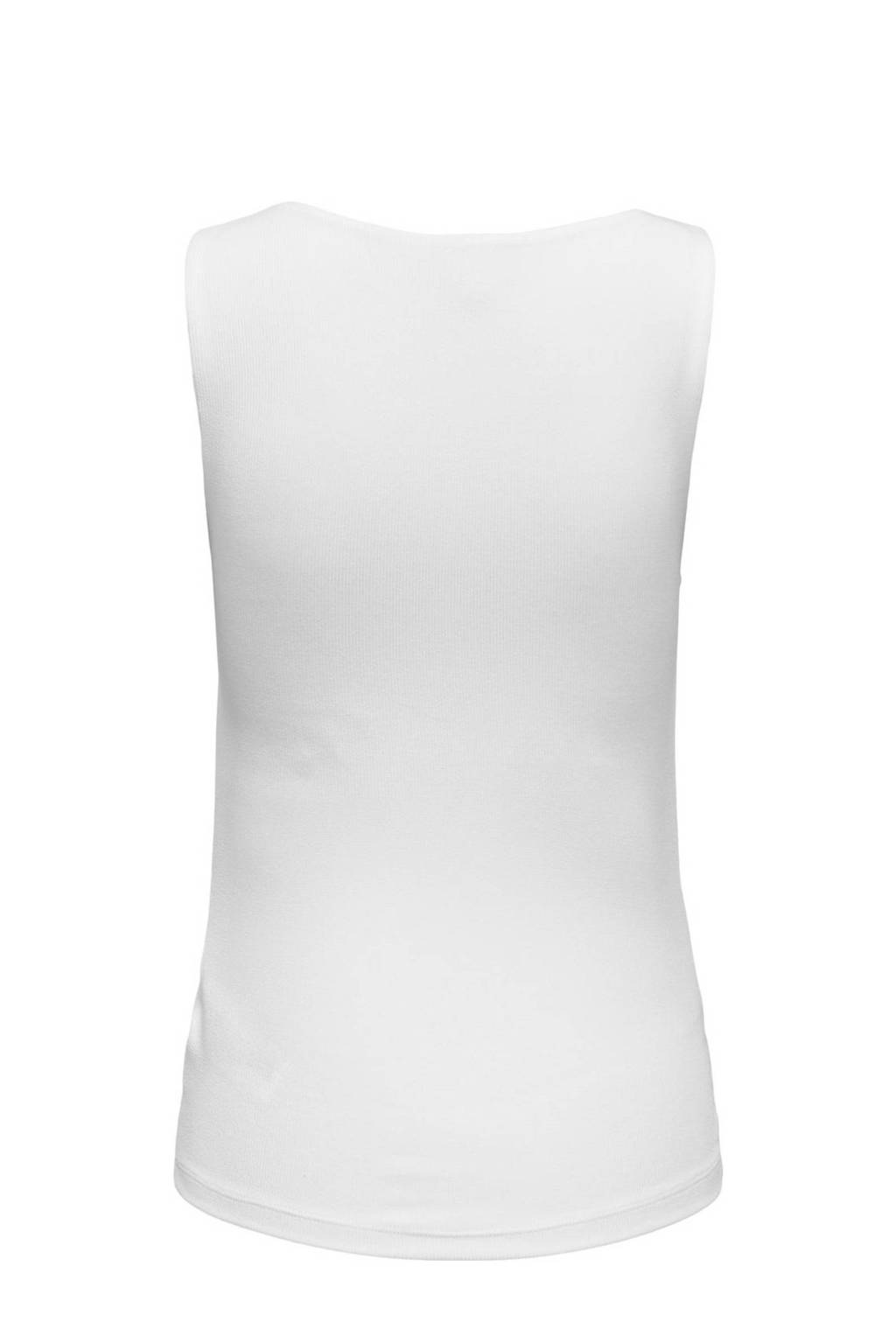 ONLY MATERNITY zwangerschapssinglet OLMCLARE wit