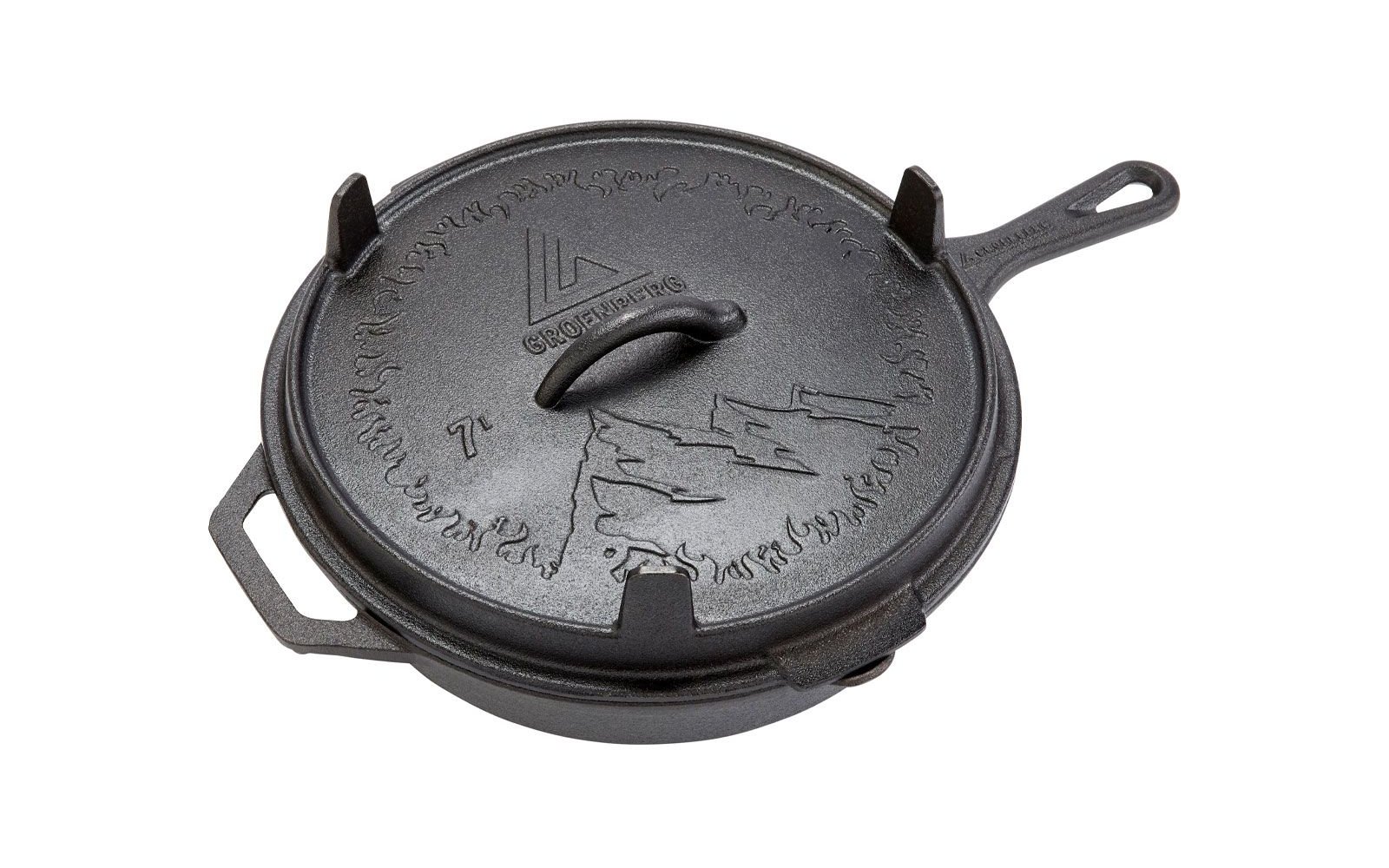 Groenberg Hekla Pan Gusseiserne Pfanne 3 Liter