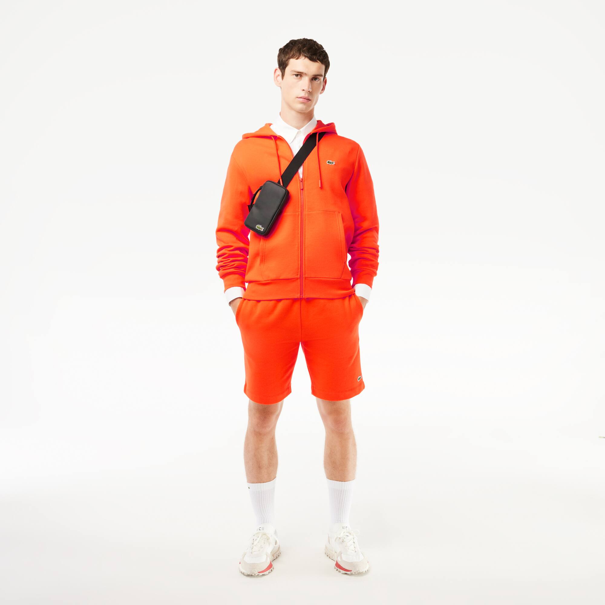 Short jogger en molleton Shorts - Orange - Lacoste - Homme