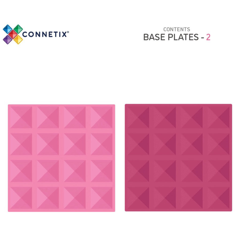 Køb Connetix Pastel Pink & Berry Base Plate 2 Styks