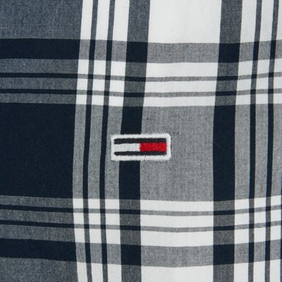 Chemise à manches longues homme Tjm Poplin check TOMMY HILFIGER
